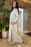 Made in Italy Oscar Midaxi Swing Dress Stone